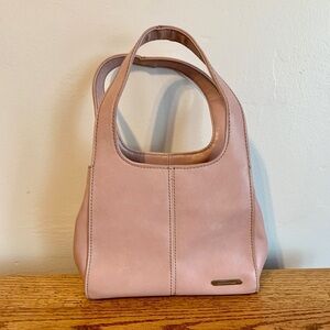 Nine West VTG Baby pink mini shoulder bag 2000s y2K baby Faux Leather Purse Blus